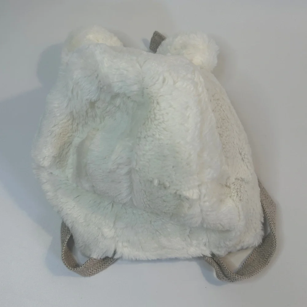 Native Fable Polar Bear 2-3Y Toddler‎ Bonnet Faux Fur Ivory Handmade Small Shop